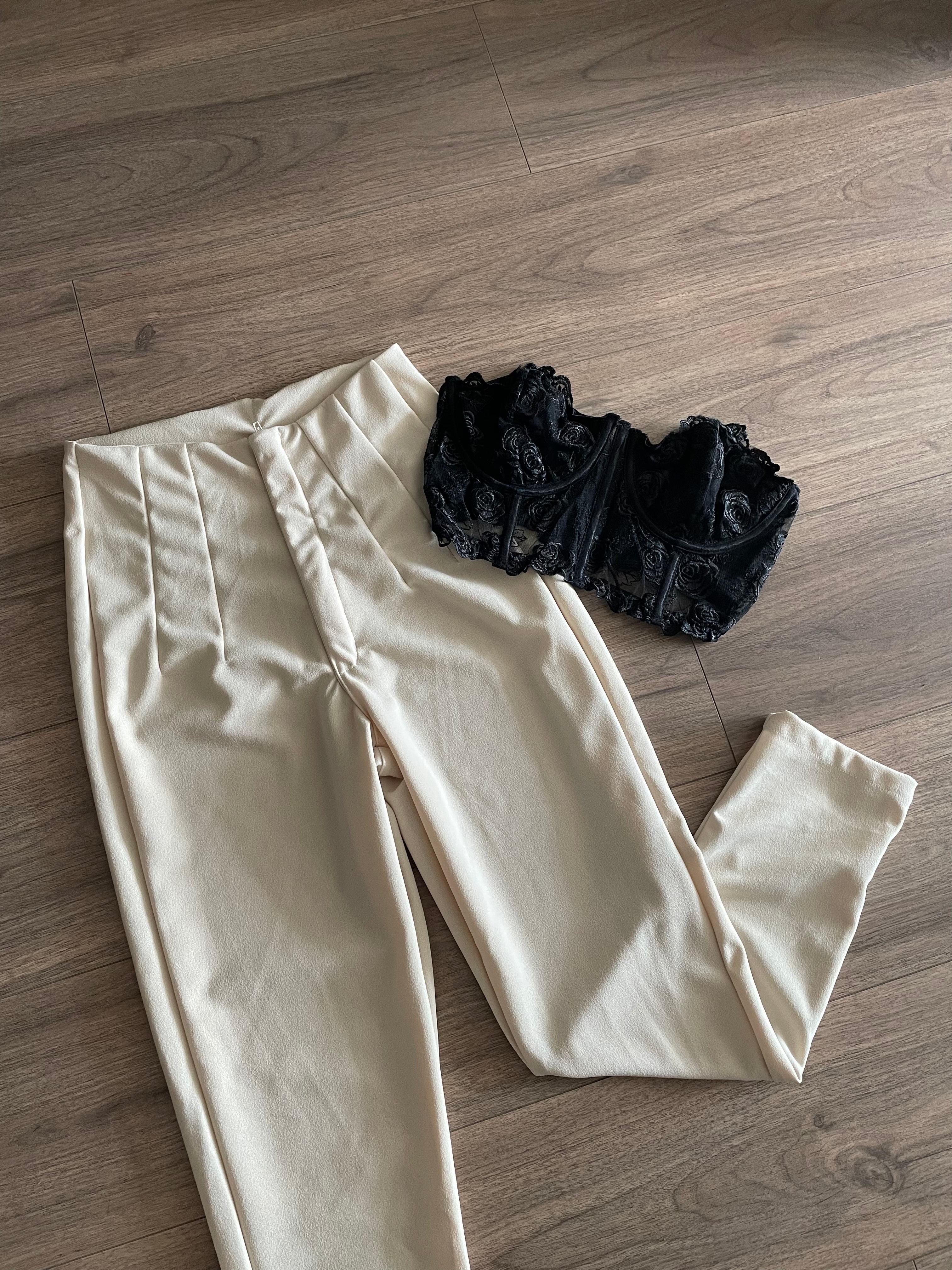 Pantalon con pinzas estilo zara nacional