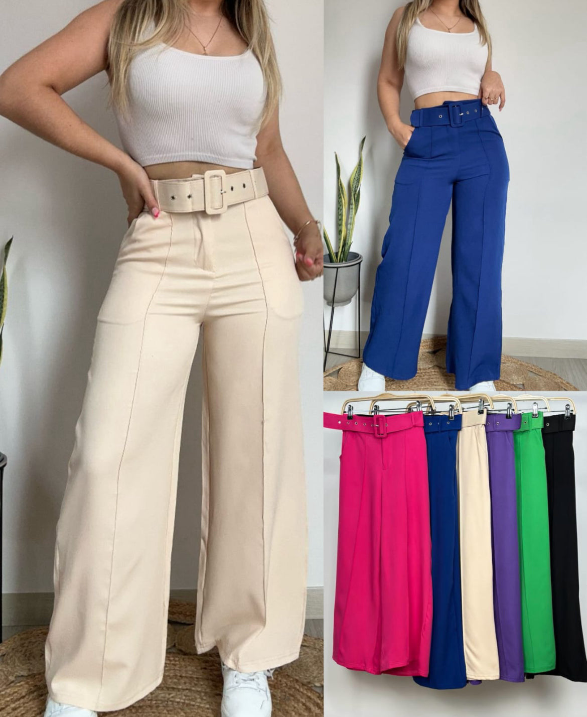 Pantalon con cinturón Livi